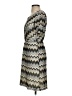 Pixley 100% Polyester Chevron-herringbone Gray Casual Dress Size S - photo 5