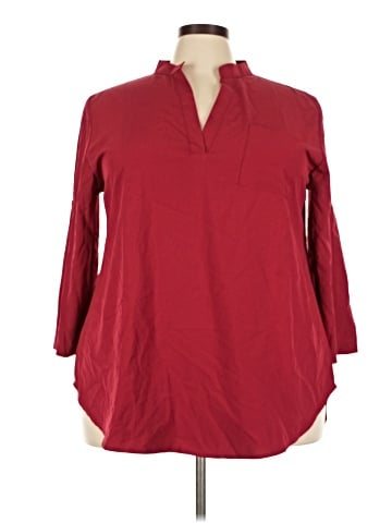 Shein Curve 3/4 Sleeve Blouse (view 1)