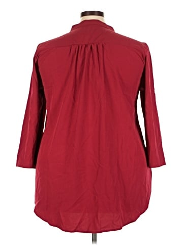 Shein Curve 3/4 Sleeve Blouse (view 2)