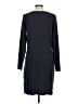 Yest Solid Black Casual Dress Size L - photo 2
