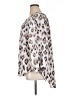 Cato 100% Polyester Animal Print Ivory 3/4 Sleeve Blouse Size XL - photo 5
