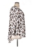 Cato 100% Polyester Animal Print Ivory 3/4 Sleeve Blouse Size XL - photo 4