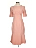 Lands' End Solid Pink Cocktail Dress Size 4 - photo 1