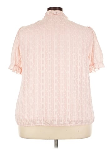Shein Curve Short Sleeve Blouse (view 2)