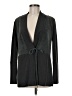 Ecru 100% Leather Gray Blazer Size M - photo 1