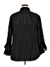 Finley Polka Dots Black Long Sleeve Blouse Size 2X - photo 2