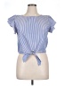 Blush 100% Polyester Blue Short Sleeve Top Size XL - photo 1