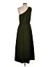 Lands' End 100% Polyester Solid Green Casual Dress Size S - photo 2