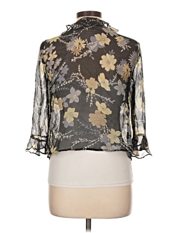 New York City Design Co. 3/4 Sleeve Silk Top (view 2)