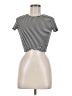 Silence and Noise Silver Short Sleeve Top Size M - photo 1