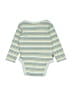 Tea 100% Cotton Stripes Green Long Sleeve Onesie Size 6-9 mo - photo 2