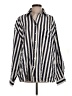 Kittenish Stripes Silver Long Sleeve Button-Down Shirt Size XS - photo 1