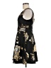 Aqua Floral Black Cocktail Dress Size M - photo 5