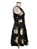 Aqua Floral Black Cocktail Dress Size M - photo 4