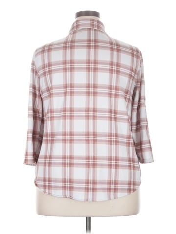 Eden & Olivia 3/4 Sleeve Button-Down Shirt (view 2)