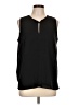 Pixley 100% Polyester Black Sleeveless Blouse Size L - photo 1
