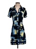 BCBGMAXAZRIA Graphic Blue Casual Dress Size S - photo 1