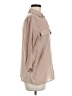 NY Collection Tan 3/4 Sleeve Button-Down Shirt Size M - photo 4