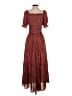 Max Studio 100% Polyester Paisley Red Casual Dress Size S - photo 2