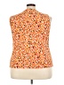 Kasper Orange Sleeveless Blouse Size 3X - photo 2