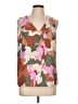 Nine West 100% Polyester Brown Sleeveless Blouse Size L - photo 1