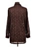 Marisol Brown Long Sleeve Blouse Size L - photo 2