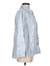 Charlie 100% Linen Blue 3/4 Sleeve Button-Down Shirt Size M - photo 4