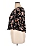 Xhilaration 100% Rayon Black Short Sleeve Blouse Size XL - photo 5