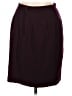 Kasper 100% Wool Solid Burgundy Wool Skirt Size 12 - photo 2