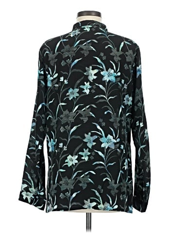 Johnny Was Long Sleeve Silk Top (view 2)