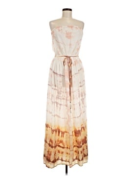 gypsy 05 silk dress Gypsy 05 Black & Deep Orange Silk Paisley Print Maxi Dress