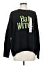 Vince Camuto Graphic Black Pullover Sweater Size S - photo 1