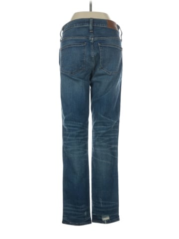 Madewell Slim Straight Jeans: Distressed Button-Front Edition (view 2)