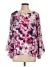 Jennifer Lopez 100% Polyester Pink 3/4 Sleeve Blouse Size L - photo 1