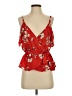 Sienna Sky 100% Polyester Red Sleeveless Blouse Size S - photo 1