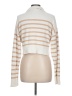 Olivaceous 100% Cotton Stripes Ivory Pullover Sweater Size L - photo 2