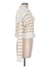 Olivaceous 100% Cotton Stripes Ivory Pullover Sweater Size L - photo 4