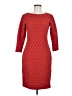Sharagano Argyle Red Casual Dress Size 8 - photo 1
