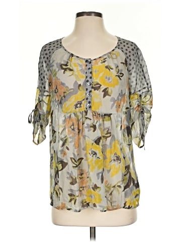 Edme & Esyllte 3/4 Sleeve Silk Top (view 1)