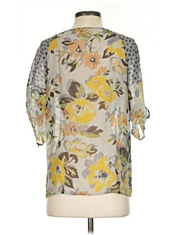Edme & Esyllte 3/4 Sleeve Silk Top (view 2)