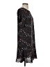CAbi 100% Polyester Print Black Casual Dress Size XS - photo 4