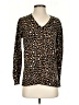 MICHAEL Michael Kors Animal Print Brown Cardigan Size S - photo 1