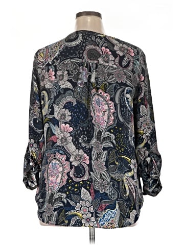 Black Rainn 3/4 Sleeve Blouse (view 2)