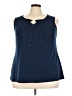 DressBarn Blue Sleeveless Blouse Size 2X - photo 1
