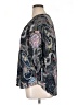 Black Rainn 100% Polyester Paisley Gray 3/4 Sleeve Blouse Size XL - photo 5