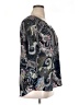 Black Rainn 100% Polyester Paisley Gray 3/4 Sleeve Blouse Size XL - photo 4