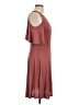 Alya Solid Brown Burgundy Cocktail Dress Size L - photo 4