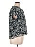 CeCe 100% Polyester Floral Blue Short Sleeve Blouse Size XL - photo 4