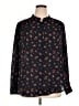 Faded Glory Floral Black Long Sleeve Blouse Size XL (estimated) - photo 1