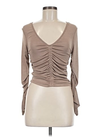 Topshop Long Sleeve Blouse (view 1)